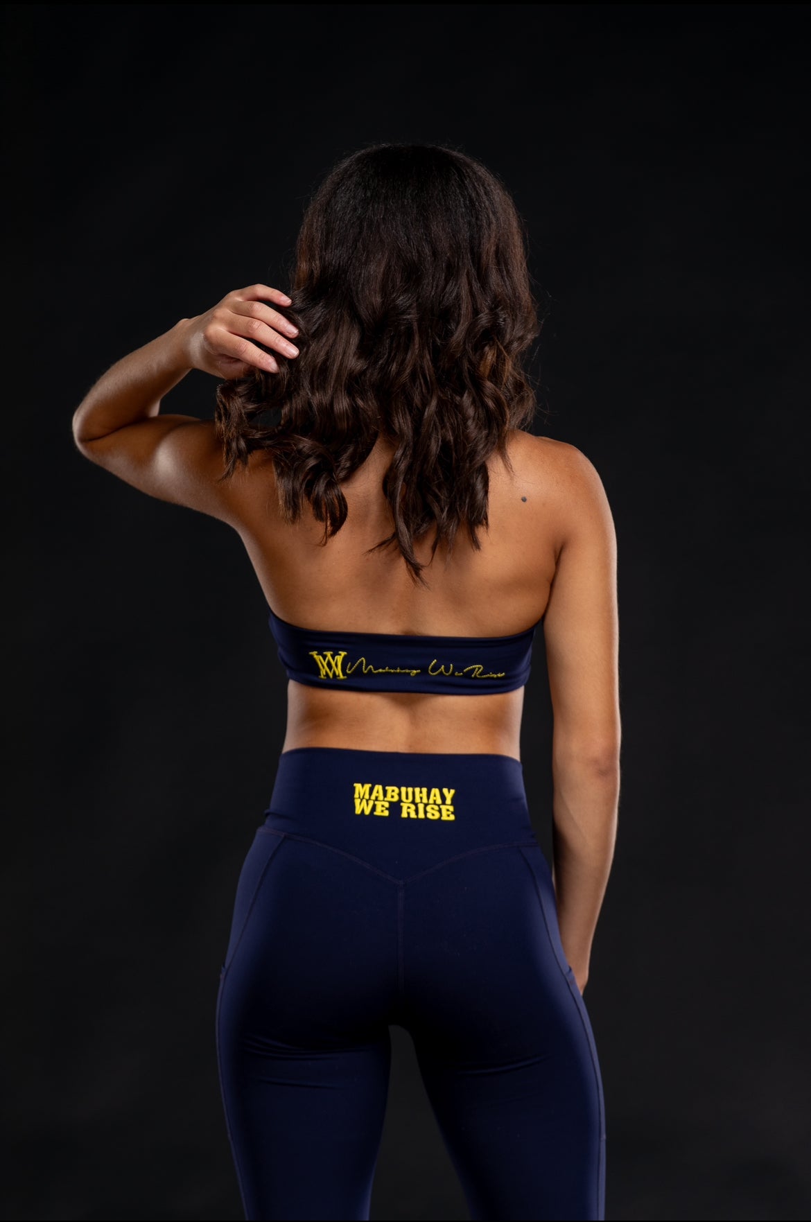 Women’s Exclusive Signature Sports Bra Navy/Yellow