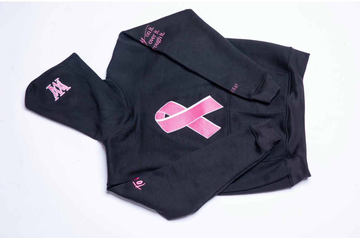 F*** Cancer Stay Strong and Keep Fighting pullover Hoodie Black/Pink/White