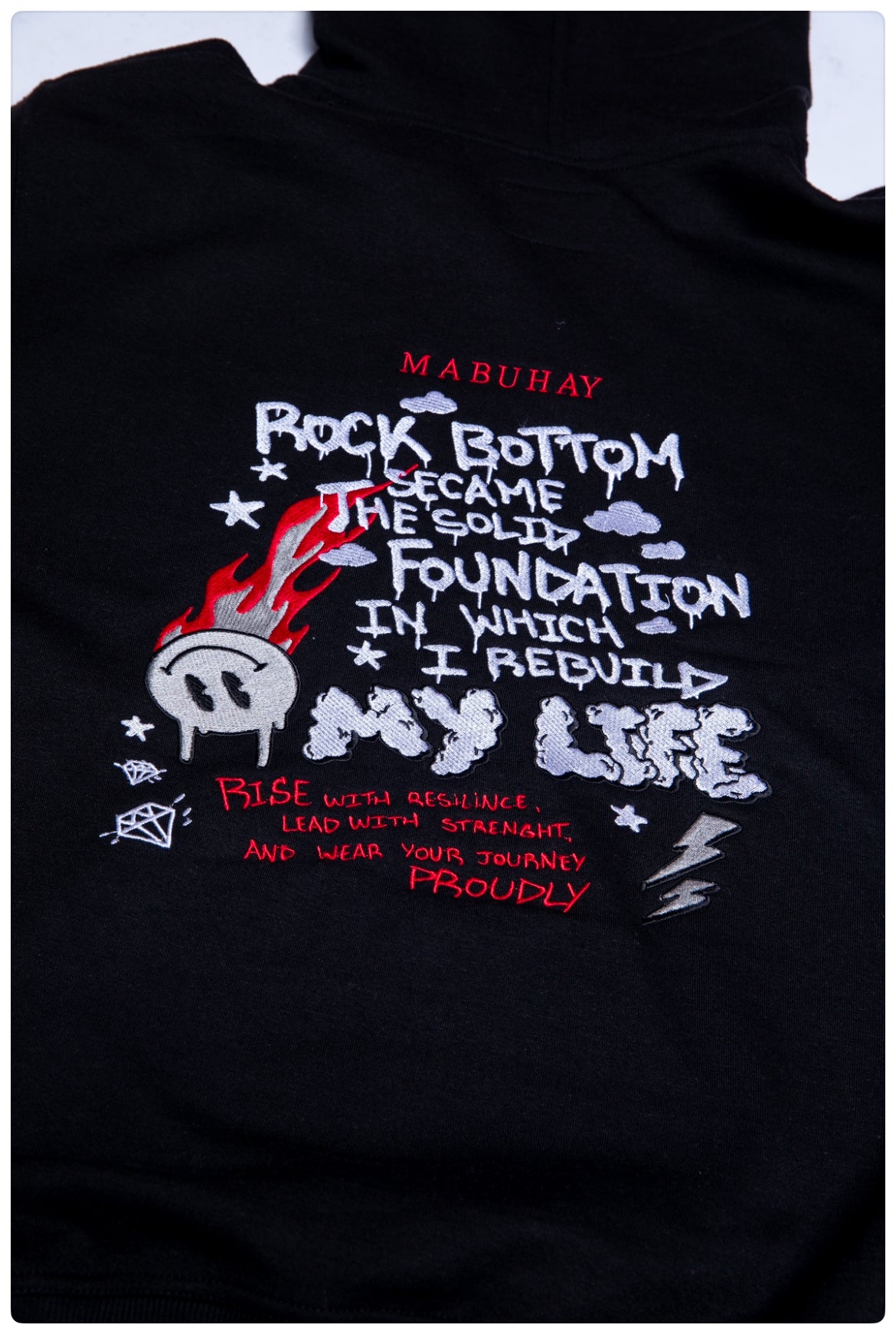 Mabuhay "Rock Bottom" Sweatsuit Black/Red/White