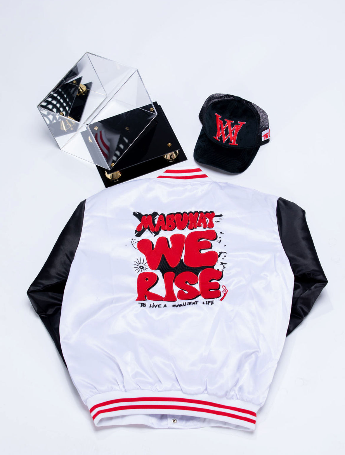 "Gifted" Jacket – As Worn by Mike Epps White/Black/Red