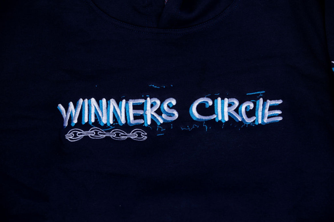 Mabuhay We Rise "Winners Circle" Hoodie Jogger Set – Navy, Baby Blue & White