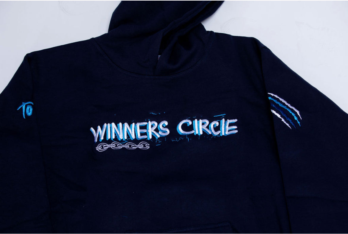 Mabuhay We Rise "Winners Circle" Hoodie Jogger Set – Navy, Baby Blue & White