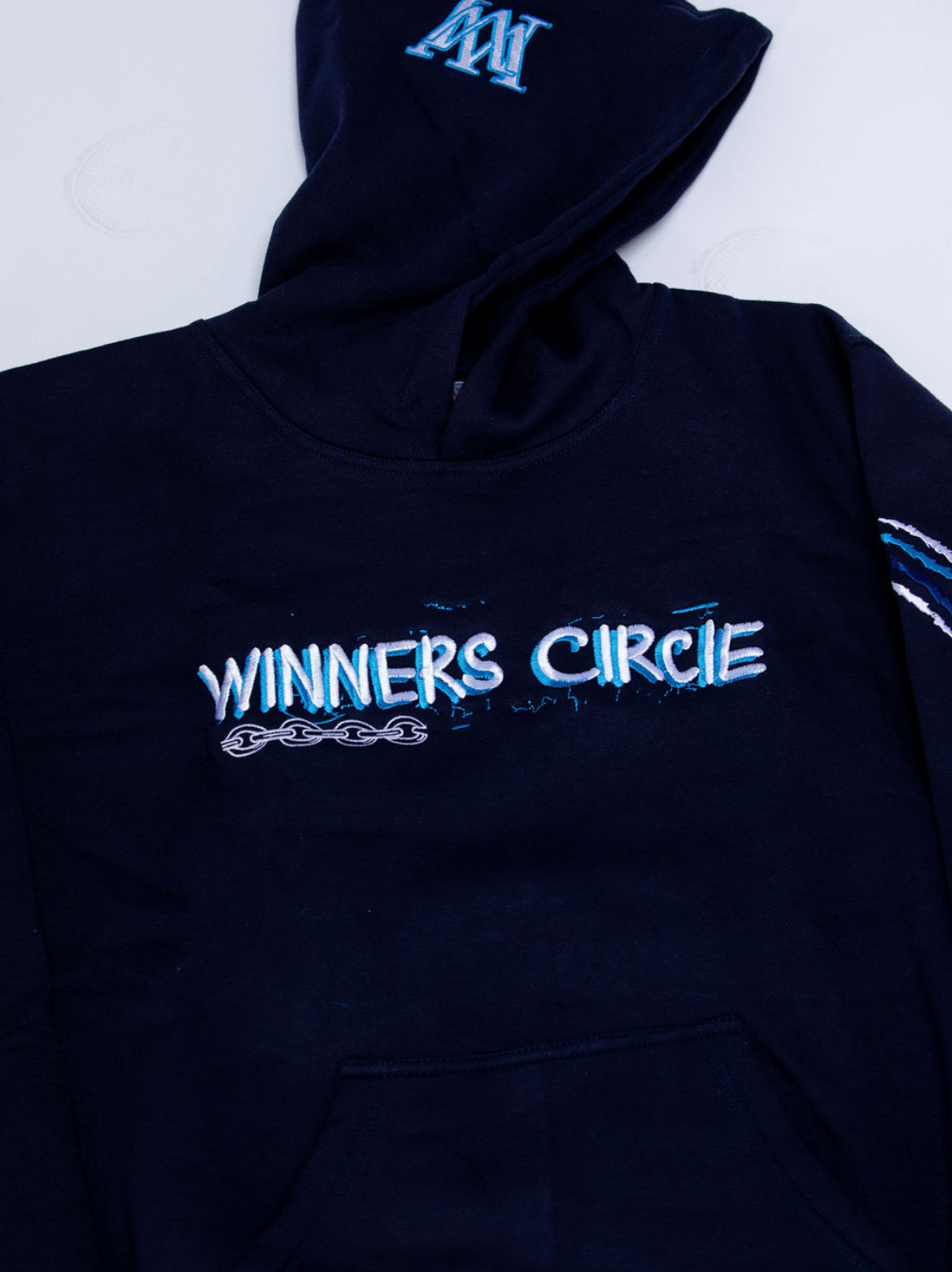 Mabuhay We Rise "Winners Circle" Hoodie Jogger Set – Navy, Baby Blue & White