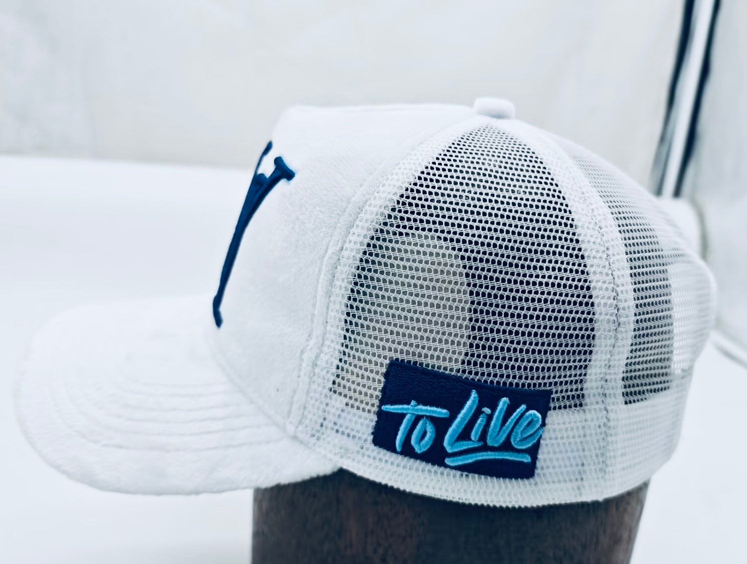 Mabuhay We Rise "Loyalty" Hat (White, Navy & Baby Blue)