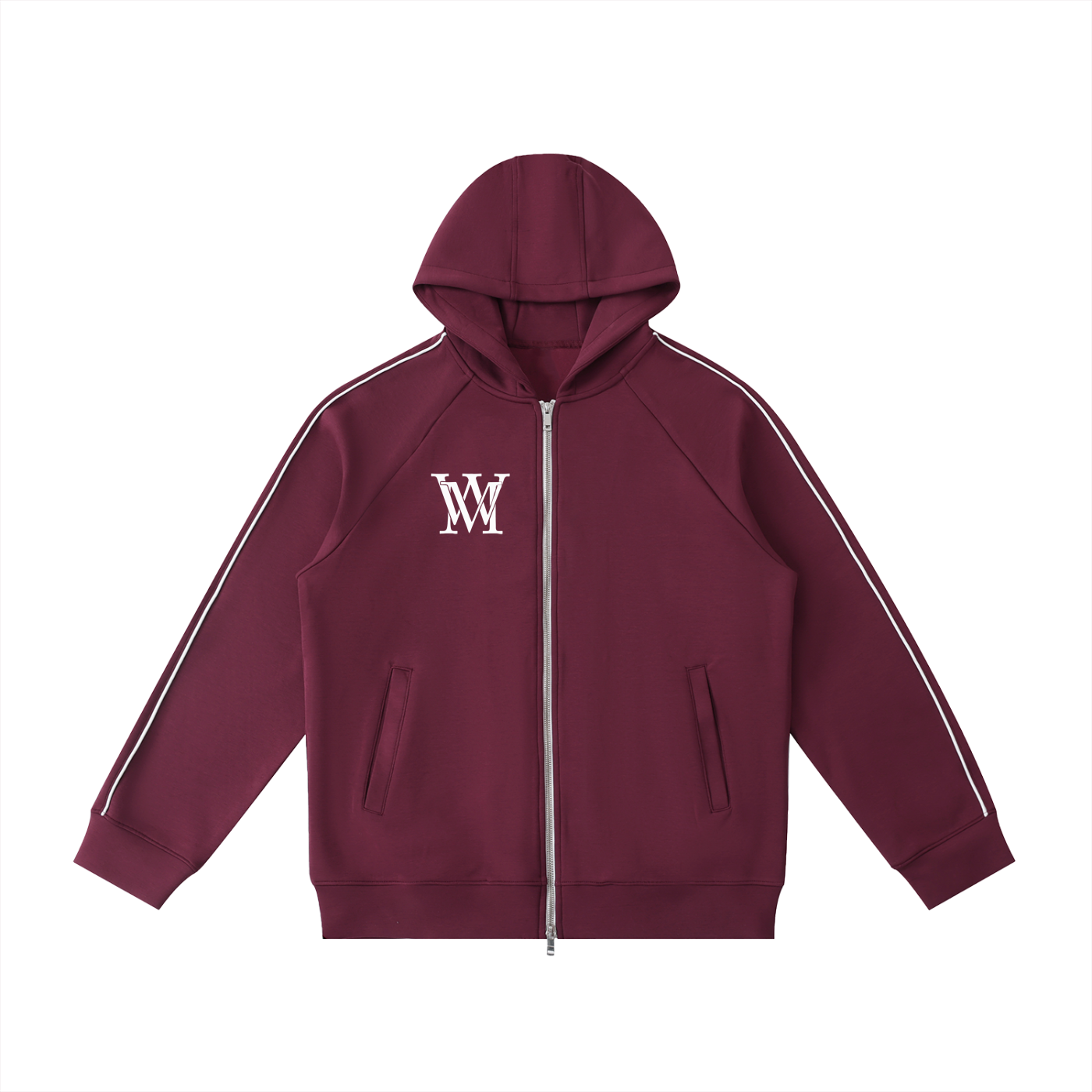 Heavyweight Raglan Sleeve Zip Hoodie