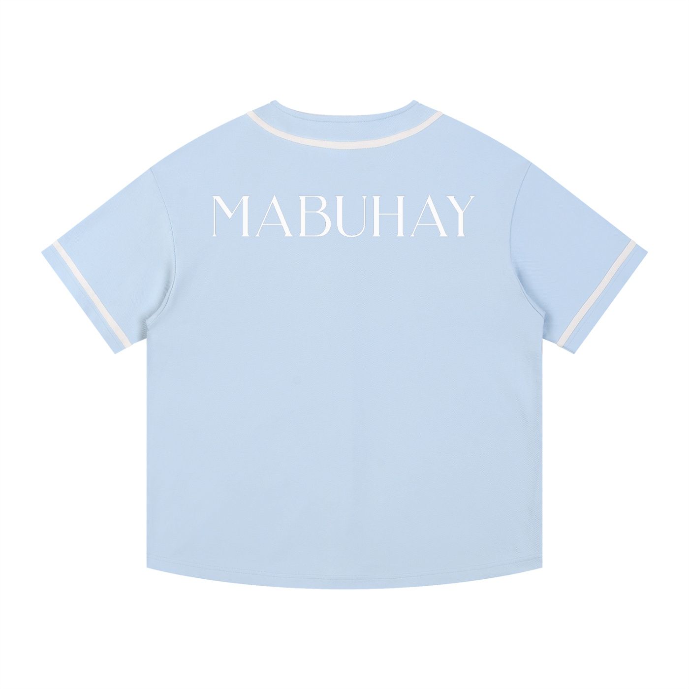 Contrast Piped Button-Up Jersey