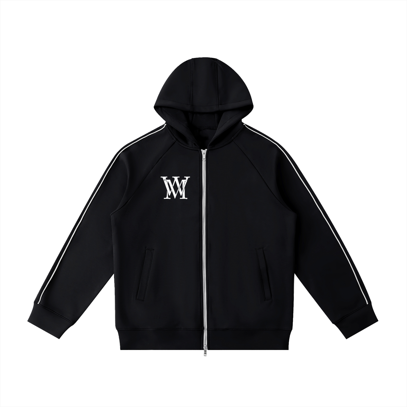 Heavyweight Raglan Sleeve Zip Hoodie