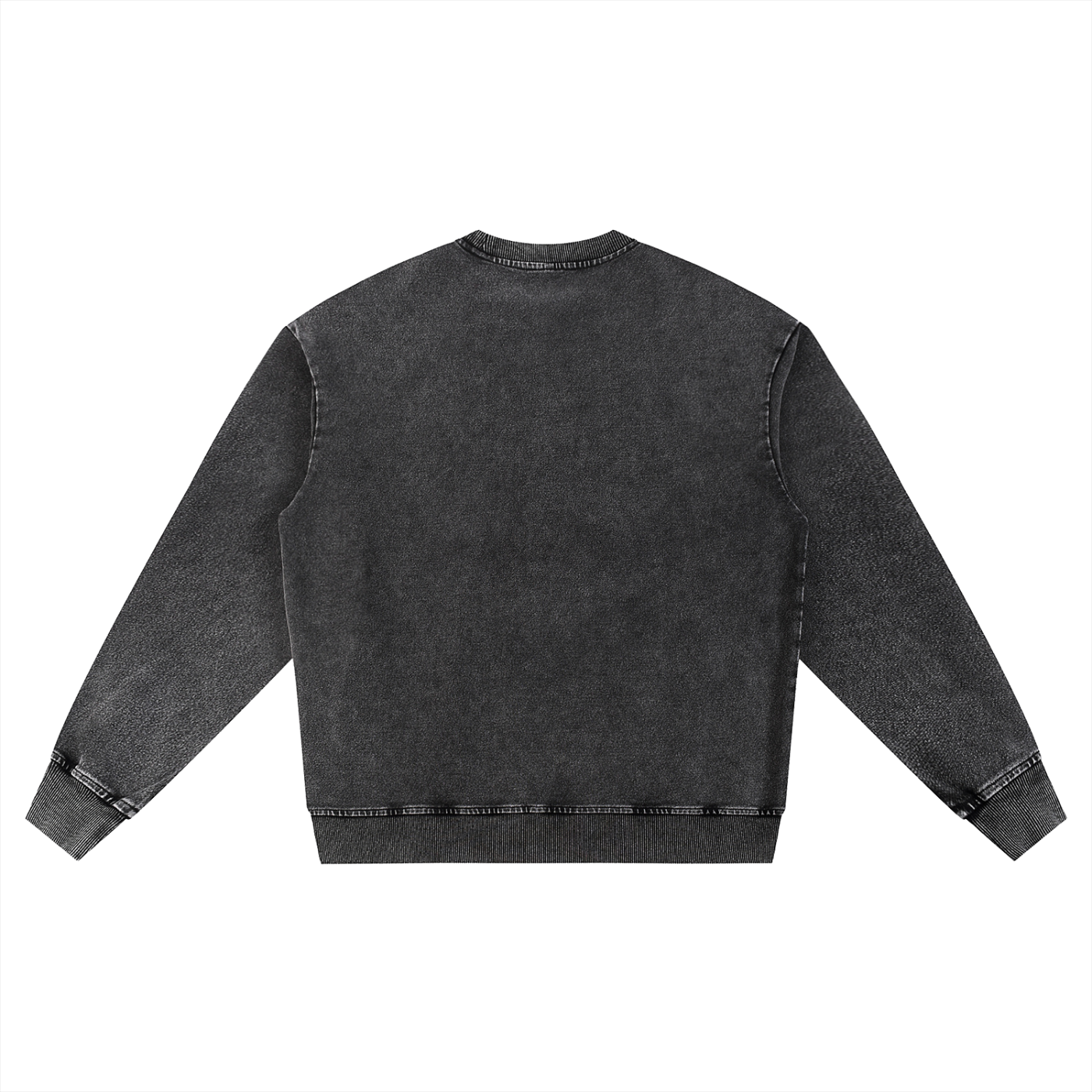 Snow Wash Oversized Crewneck Sweatshirt