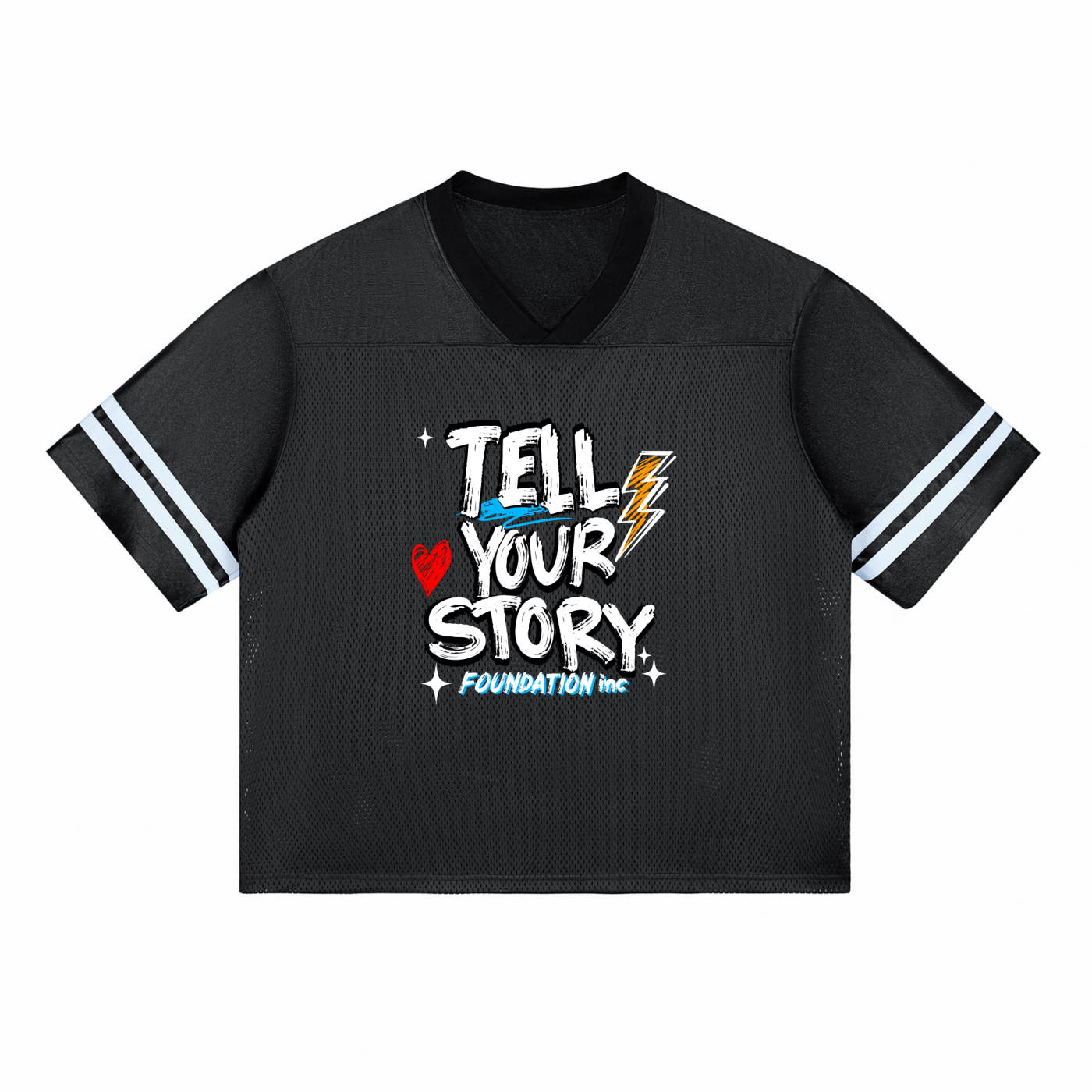 Taped Mesh T-Shirt