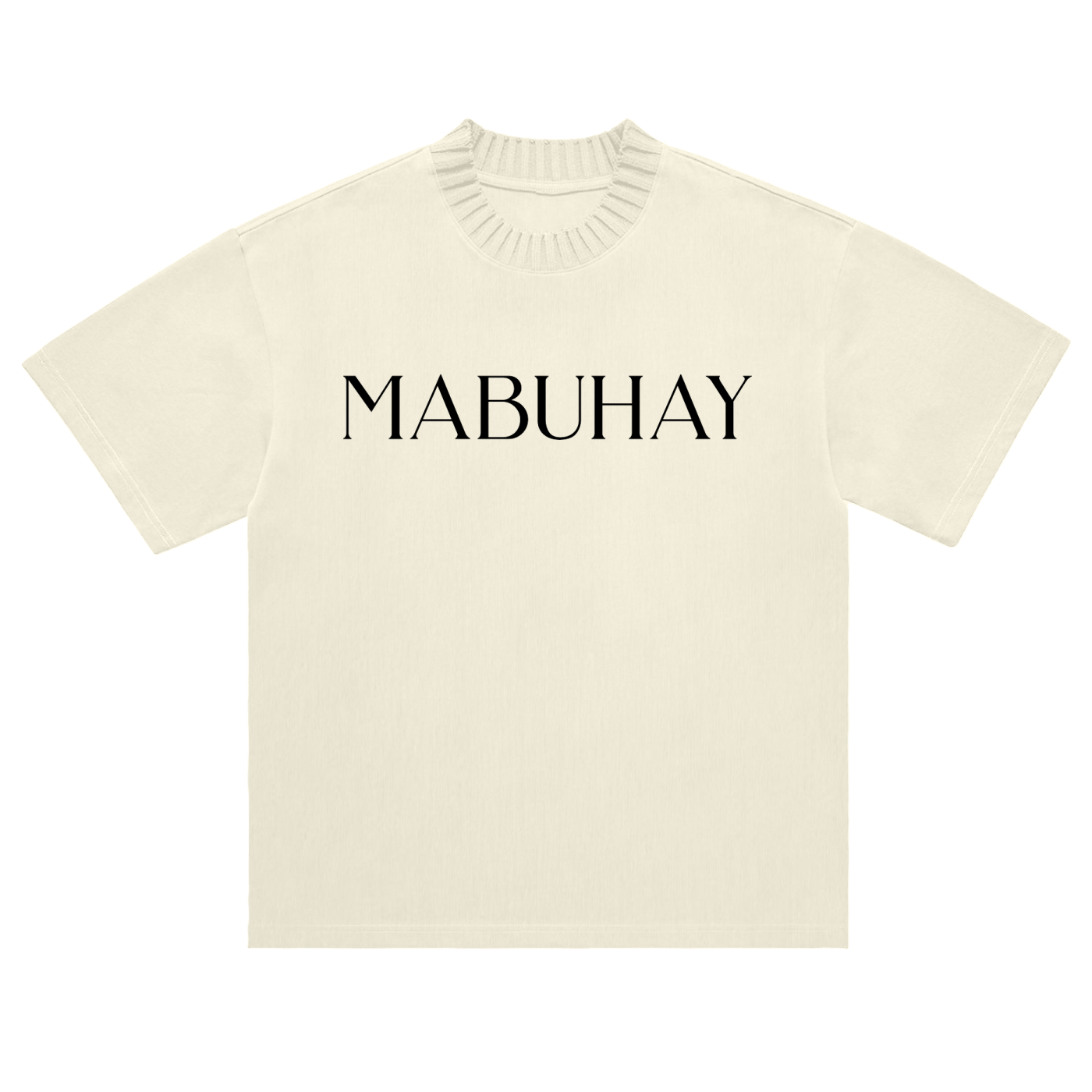 Heavyweight Knitted Round Neck T-Shirt