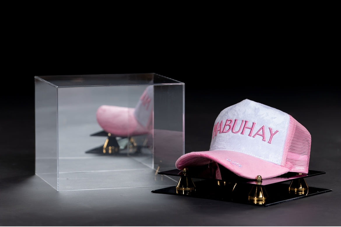 Mabuhay Pink and White Blossom Hat