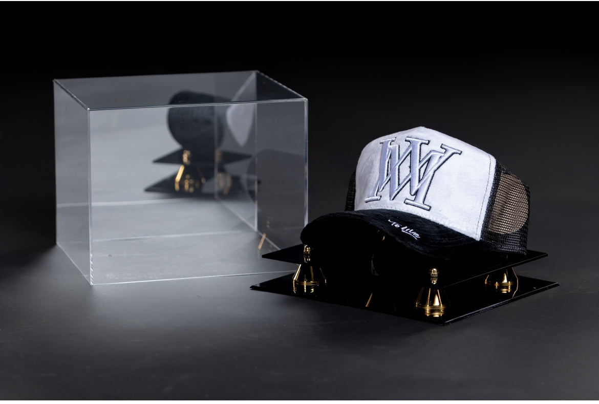 Limited Time Exclusive MW Hat - Black/White (Black Mesh) w Luxury Collectors Case