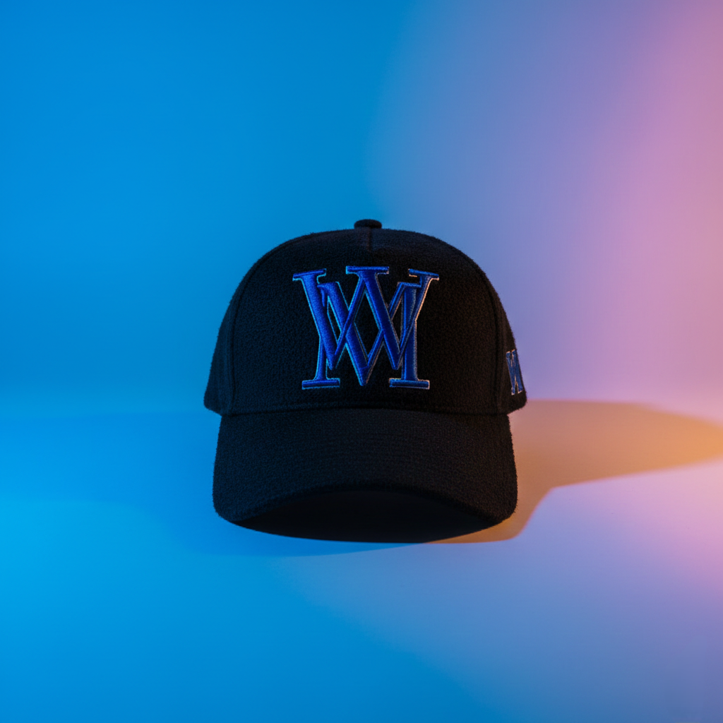 Mabuhay "Royalty" Hat (Black, Royal Blue & White)