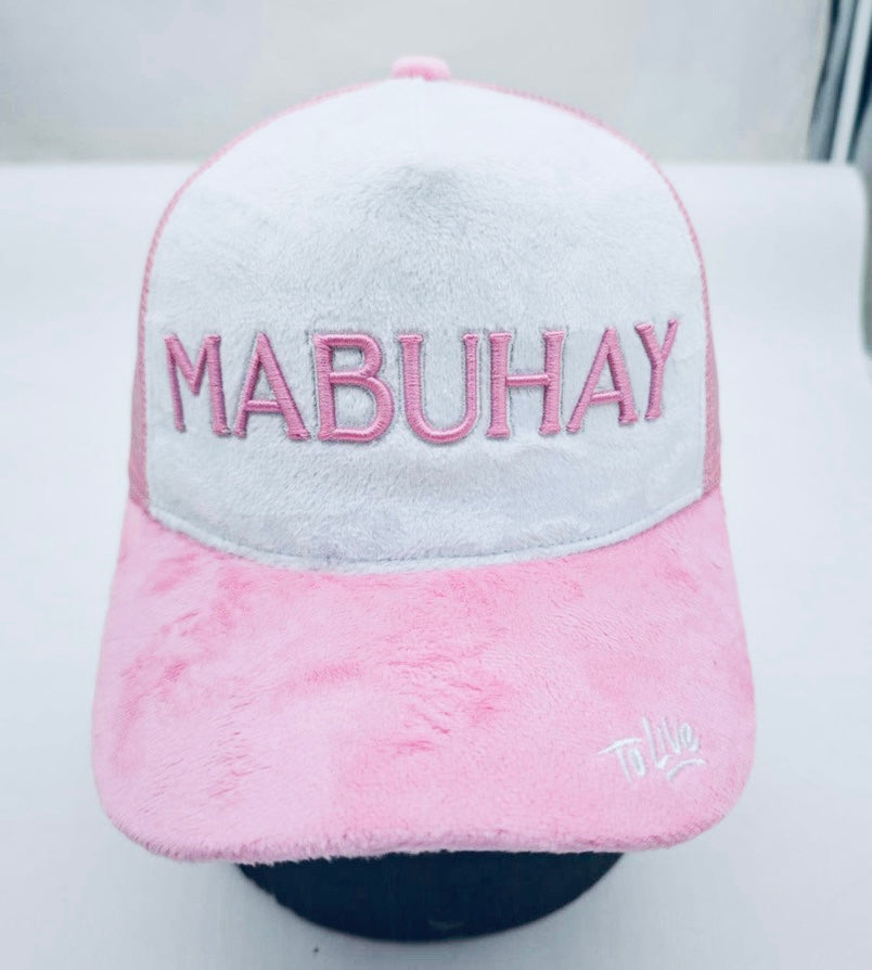 Mabuhay Pink and White Blossom Hat