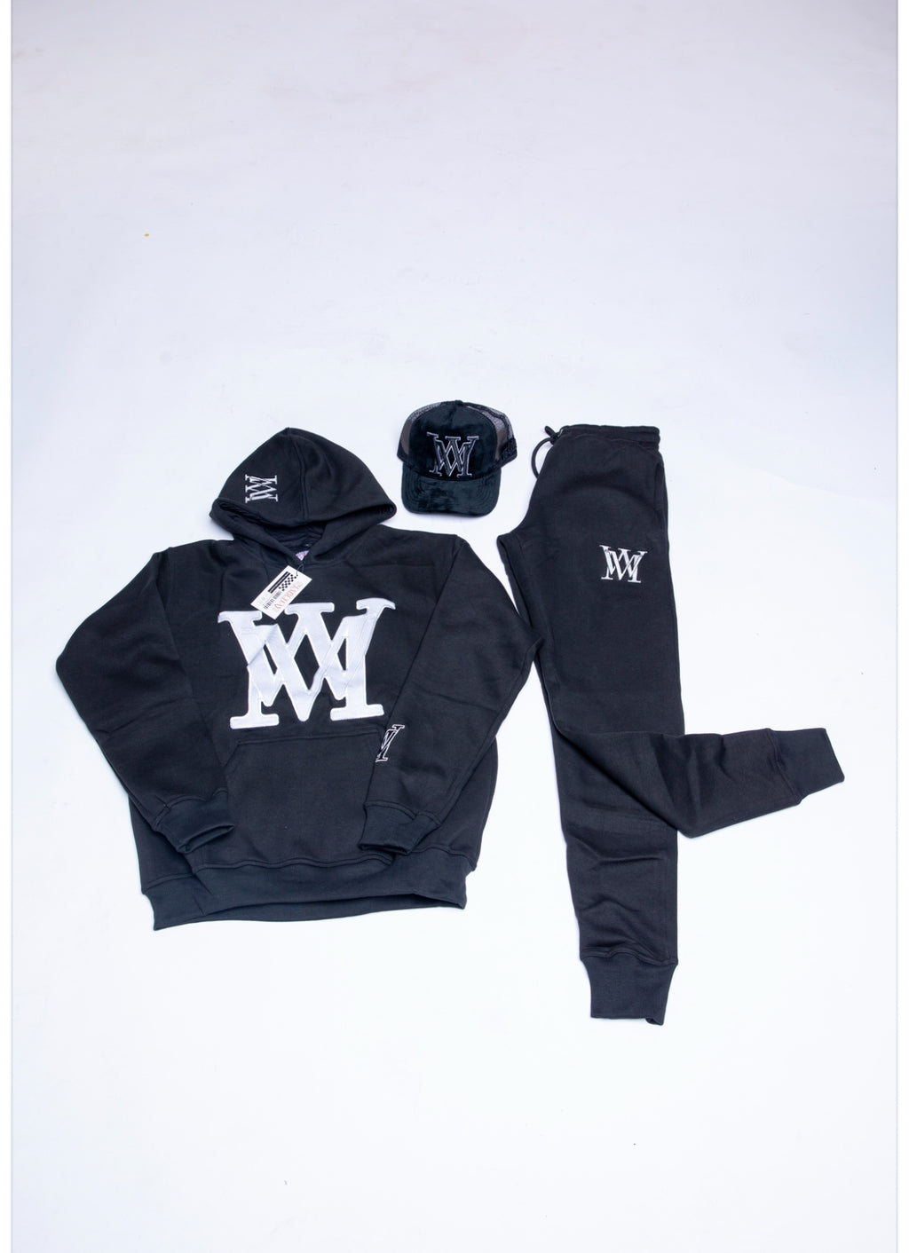 Mabuhay  "To Live" Black and White Sweatsuit