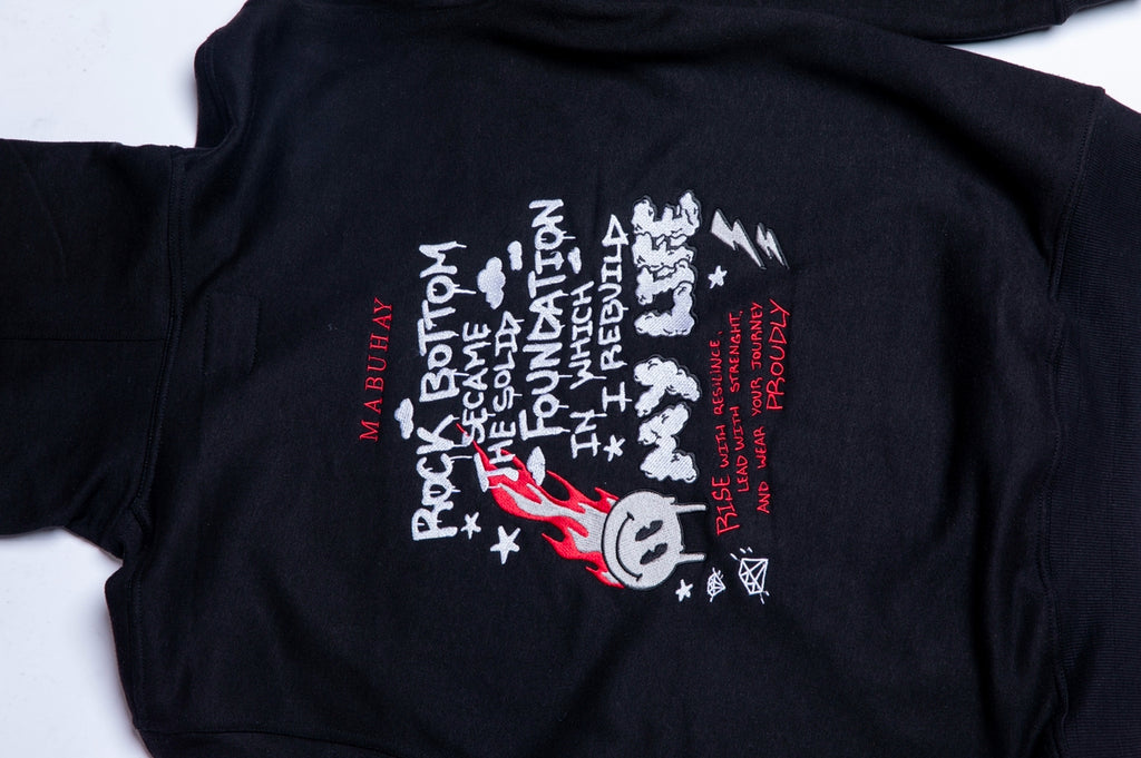 Mabuhay "Rock Bottom" Sweatsuit Black/Red/White