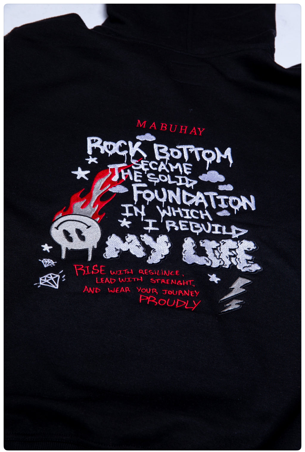 Mabuhay "Rock Bottom" Sweatsuit Black/Red/White