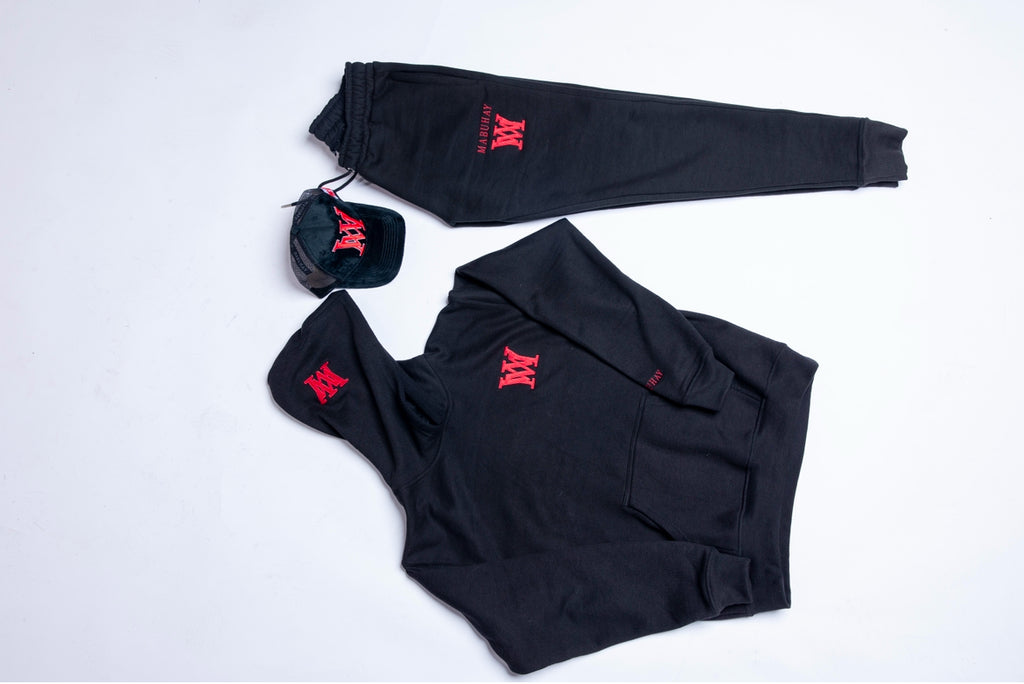 Mabuhay "Rock Bottom" Sweatsuit Black/Red/White