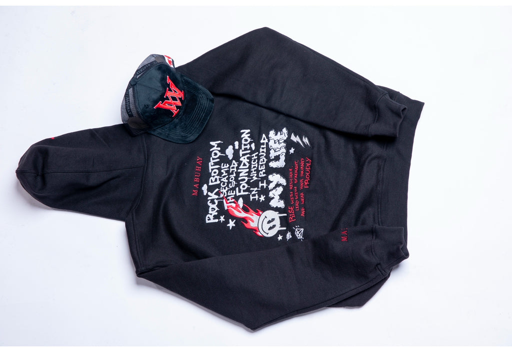 Mabuhay "Rock Bottom" Sweatsuit Black/Red/White