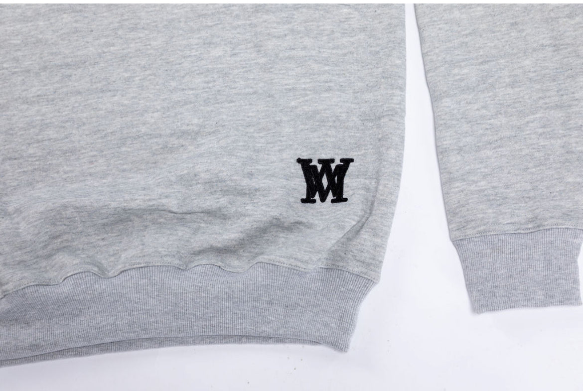 United Power Crewneck – Soft Grey, Black & Red Edition