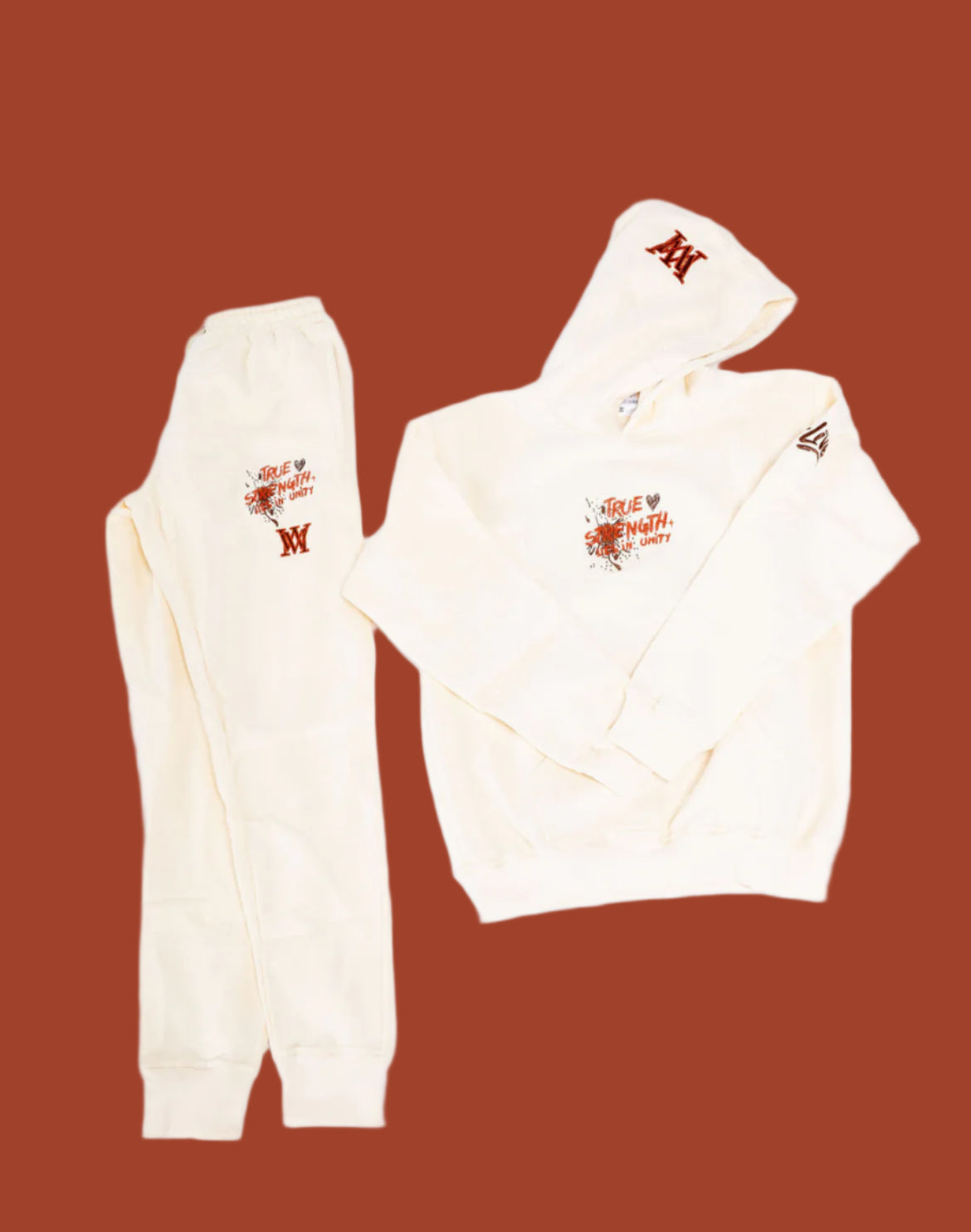 United Strength Jogger Set – Oatmeal & Light Brown Edition