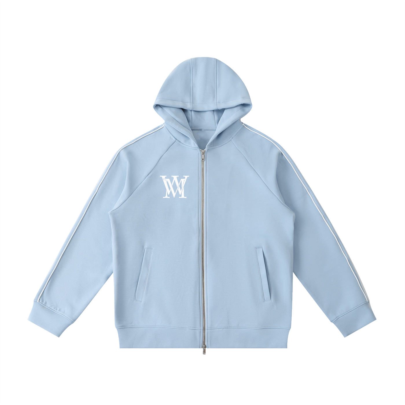 Heavyweight Raglan Sleeve Zip Hoodie