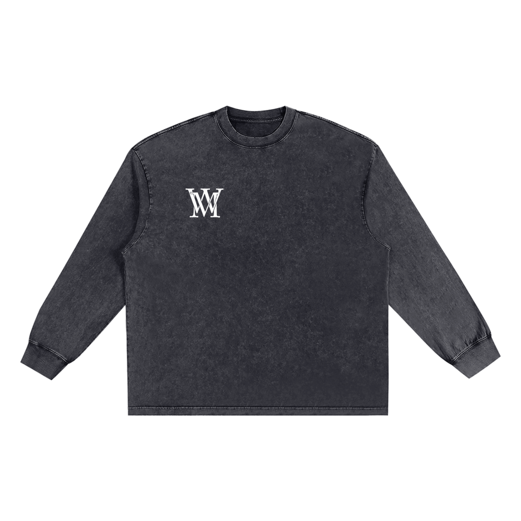 Snow Washed Frayed Edge T-Shirt