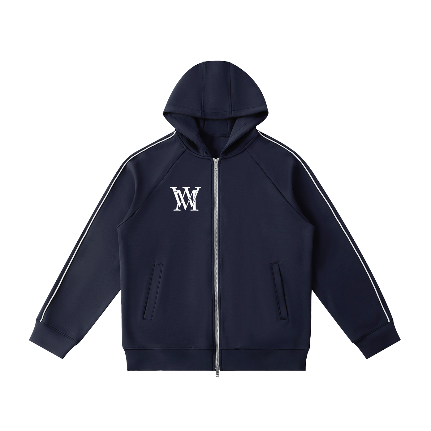 Heavyweight Raglan Sleeve Zip Hoodie