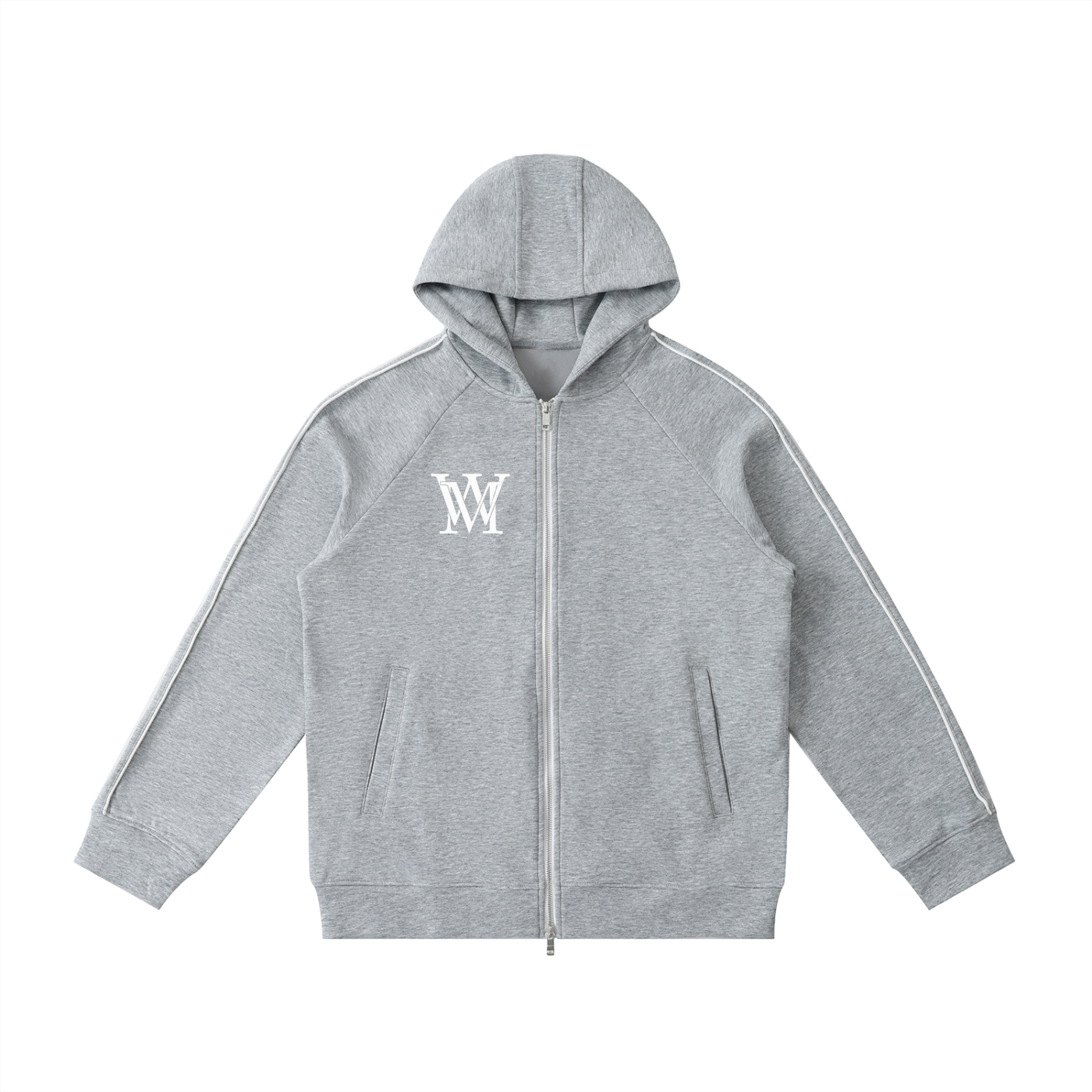 Heavyweight Raglan Sleeve Zip Hoodie